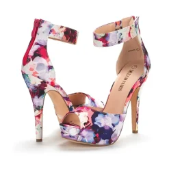 High Heel Stiletto Ankle Strap Platform Pumps