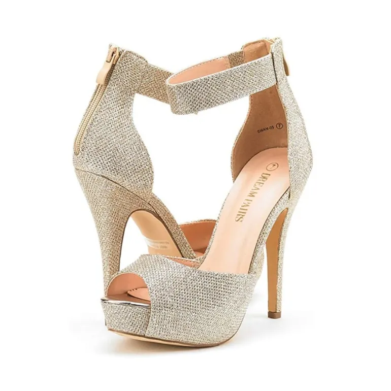 High Heel Stiletto Ankle Strap Platform Pumps