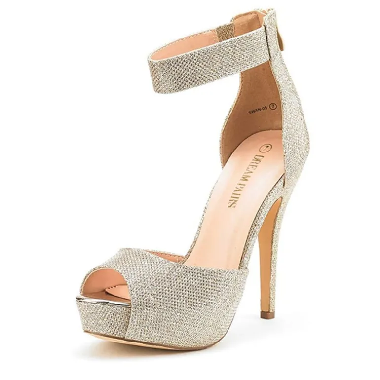 High Heel Stiletto Ankle Strap Platform Pumps