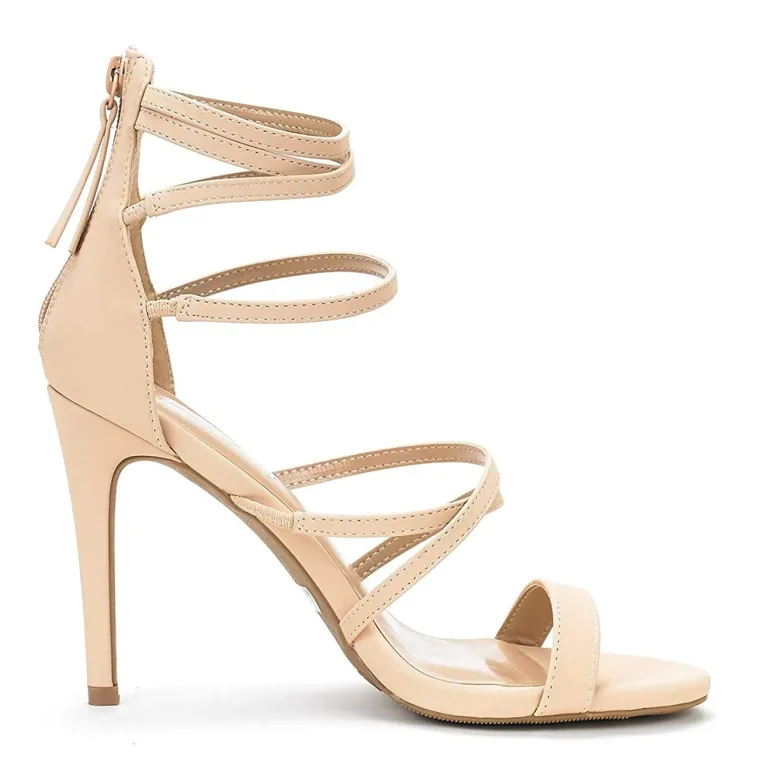 High Heel Strappy Pump Sandals