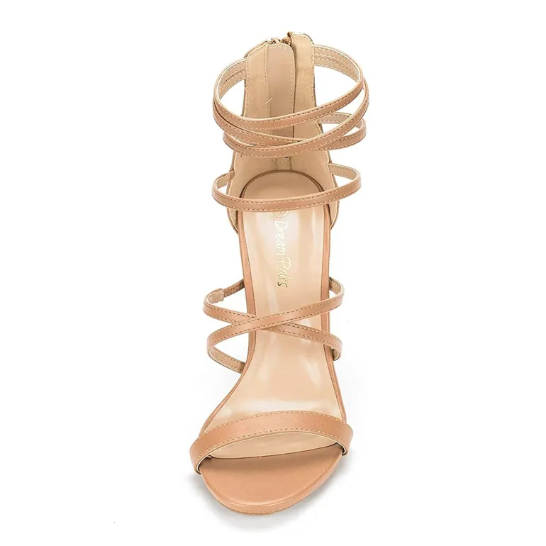 High Heel Strappy Pump Sandals