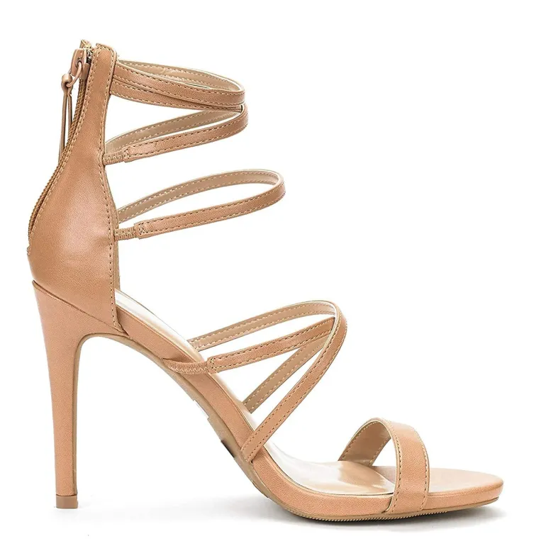 High Heel Strappy Pump Sandals