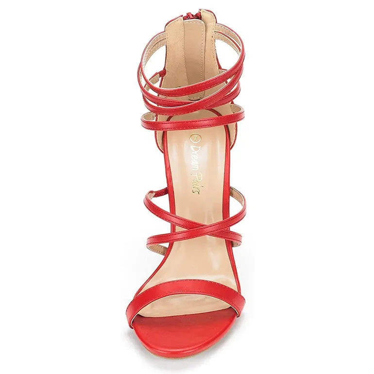 High Heel Strappy Pump Sandals