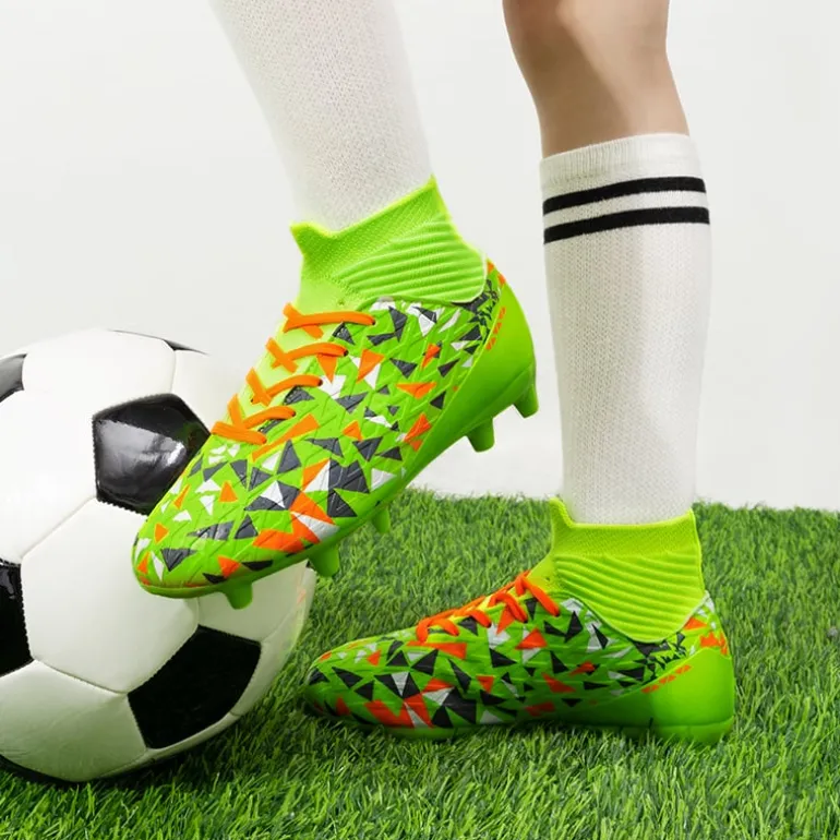 High-top Slip-Resistant Soccer Shoes