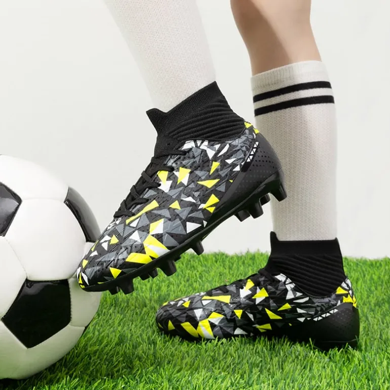 High-top Slip-Resistant Soccer Shoes