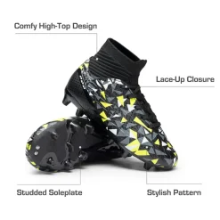 High-top Slip-Resistant Soccer Shoes