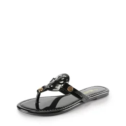 Hollow Cut-Out Thong Flat Sandals