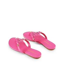 Hollow Cut-Out Thong Flat Sandals