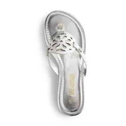 Hollow Cut-Out Thong Flat Sandals