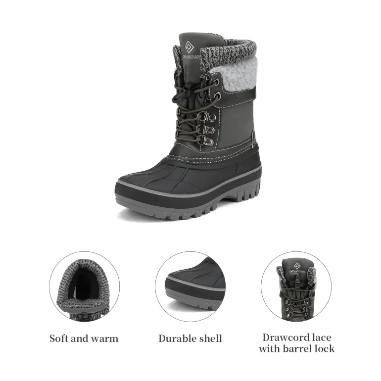 Insulated Snow Kids Waterproof Boots