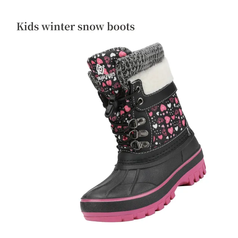 Insulated Snow Kids Waterproof Boots