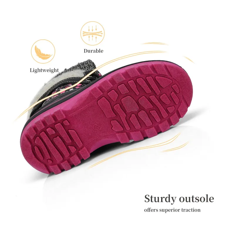 Insulated Snow Kids Waterproof Boots