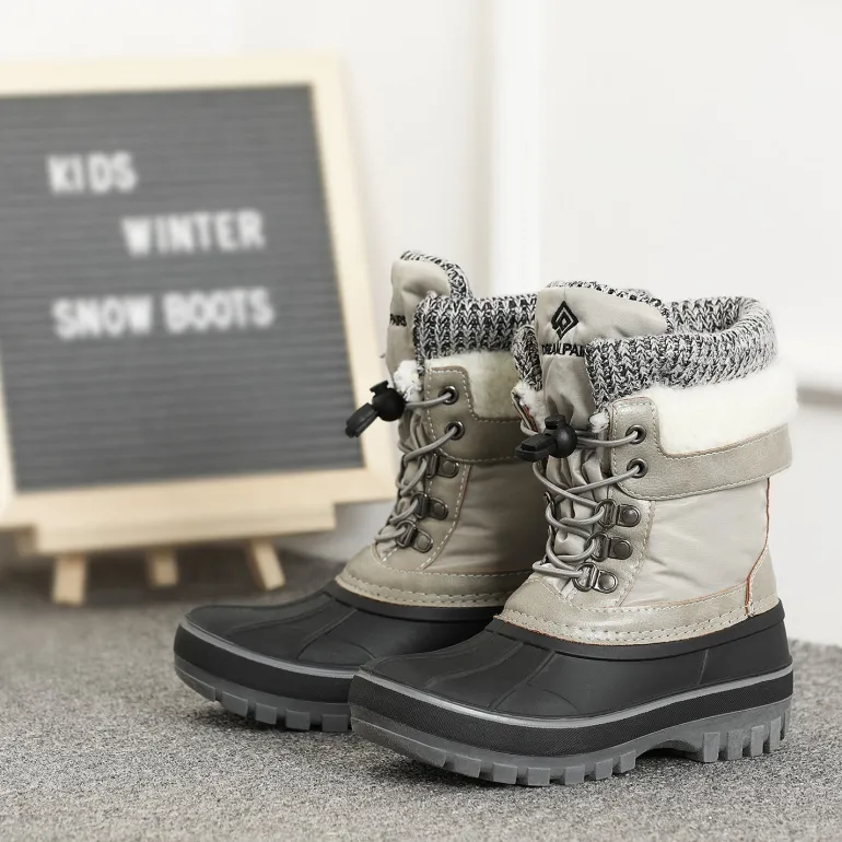 Insulated Snow Kids Waterproof Boots