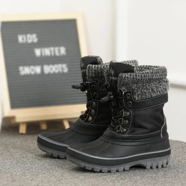 Insulated Snow Kids Waterproof Boots