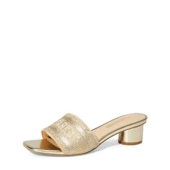 Jacquard Cylindrical Heel Slide Sandals