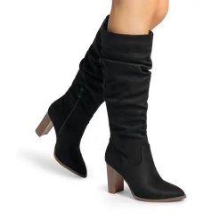 [Jocelyn] Women’s Slouchy Pointed-Toe Knee-High Boots