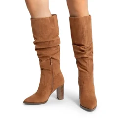 [Jocelyn] Women’s Slouchy Pointed-Toe Knee-High Boots