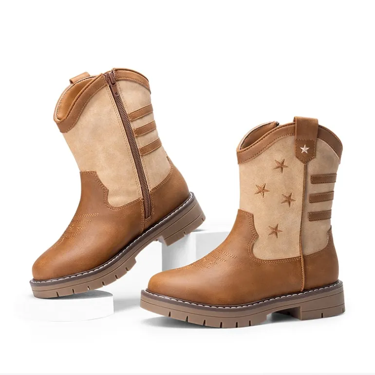 Kids’ American Flag Western Boots