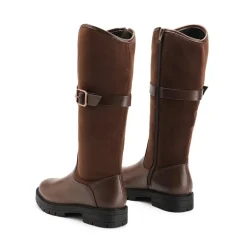 Kids Buckle Knee High Riding Boots