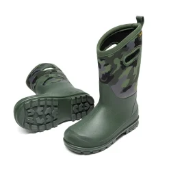 Kids’ Camo Pull-On Winter Snow Boots