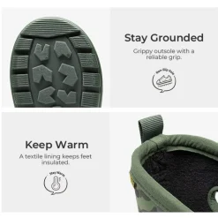 Kids’ Camo Pull-On Winter Snow Boots