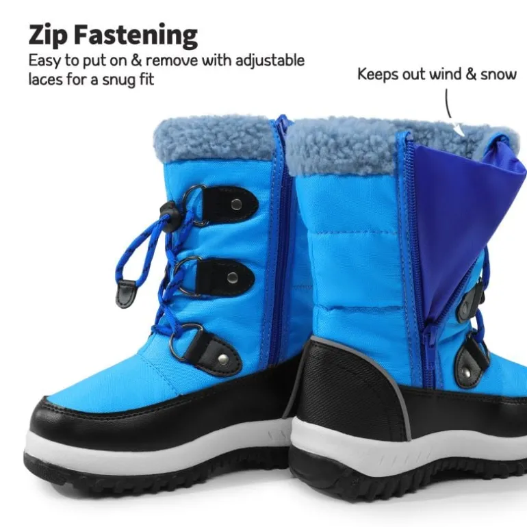 Kids Camouflage Slip Resistant Snow Boots