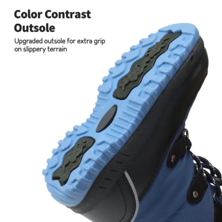 Kids Camouflage Slip Resistant Snow Boots