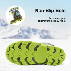 Kids’ Camo Waterproof Winter Snow Boots