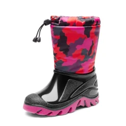 Kids’ Camo Waterproof Winter Snow Boots