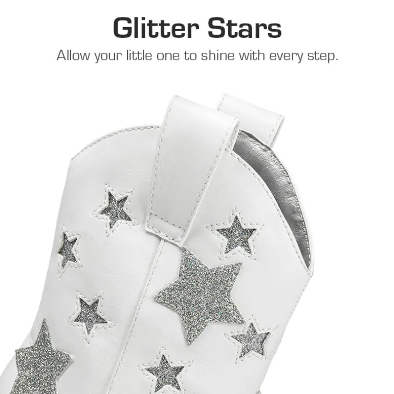 Kids Chic Glitter Western Boots