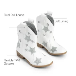 Kids Chic Glitter Western Boots