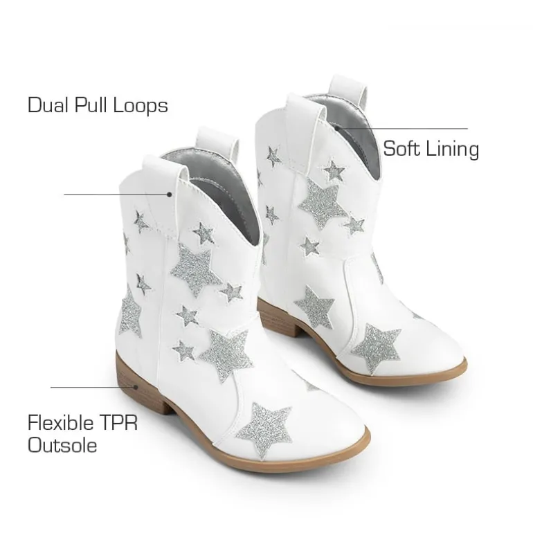Kids Chic Glitter Western Boots