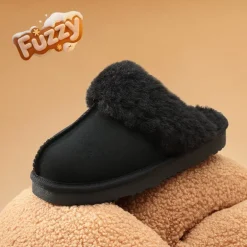 Kids’ Cozy Faux Suede Non-Slip Slippers