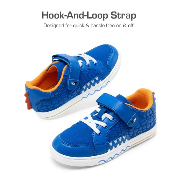 Kids’ Dinosaur-Inspired Hook-and-Loop Sneakers