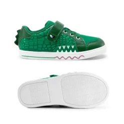 Kids’ Dinosaur-Inspired Hook-and-Loop Sneakers