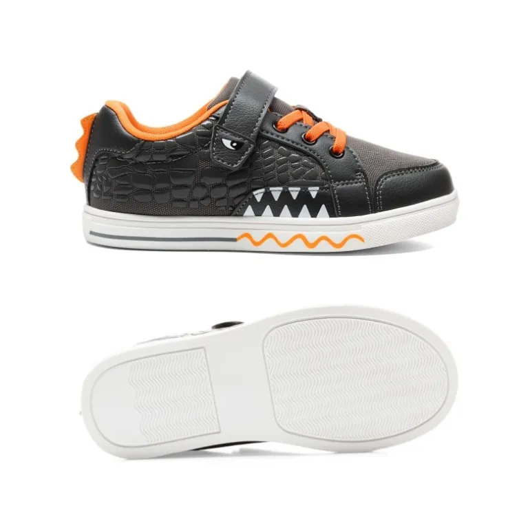 Kids’ Dinosaur-Inspired Hook-and-Loop Sneakers