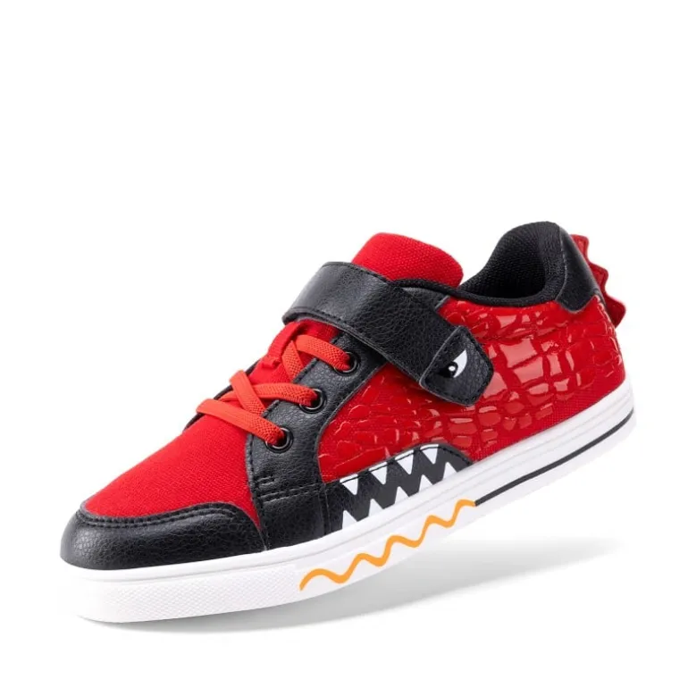 Kids’ Dinosaur-Inspired Hook-and-Loop Sneakers