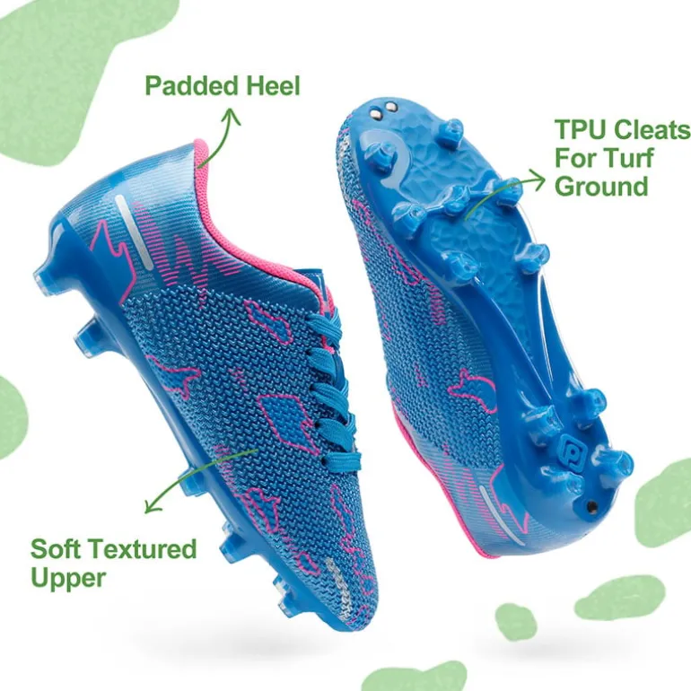 Kids Earth Surface Pattern Soccer Shoes