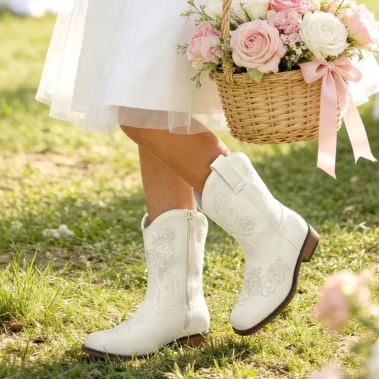 Kids’ Embroidered Cowboy Boots