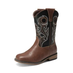 Kids’ Embroidered Square Toe Cowboy Boots