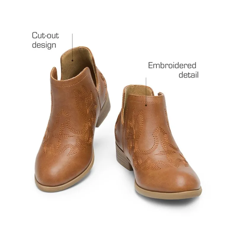 Kids Embroidery Cowgirl Boots