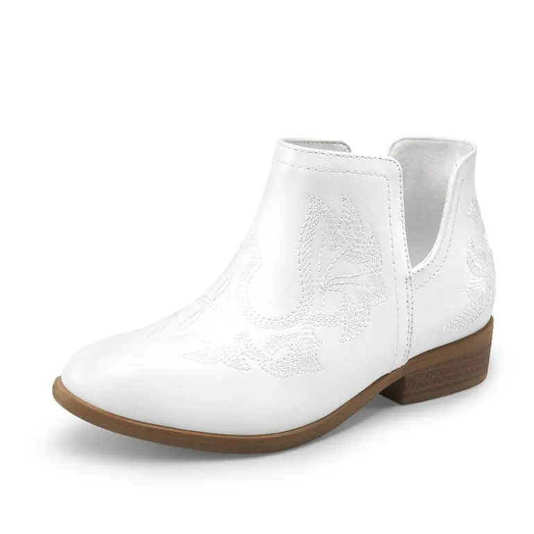 Kids Embroidery Cowgirl Boots