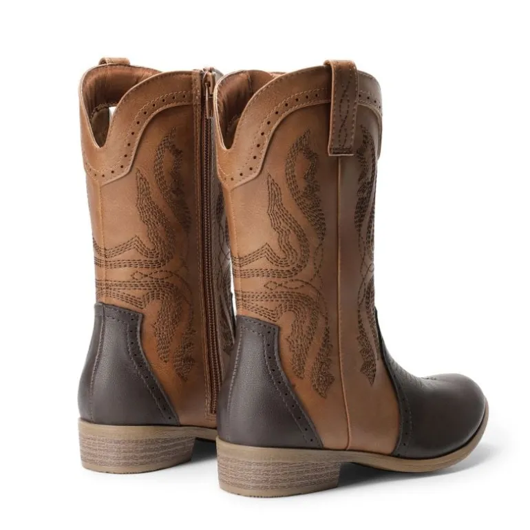 Kids Embroidery Western Cowboy Boots