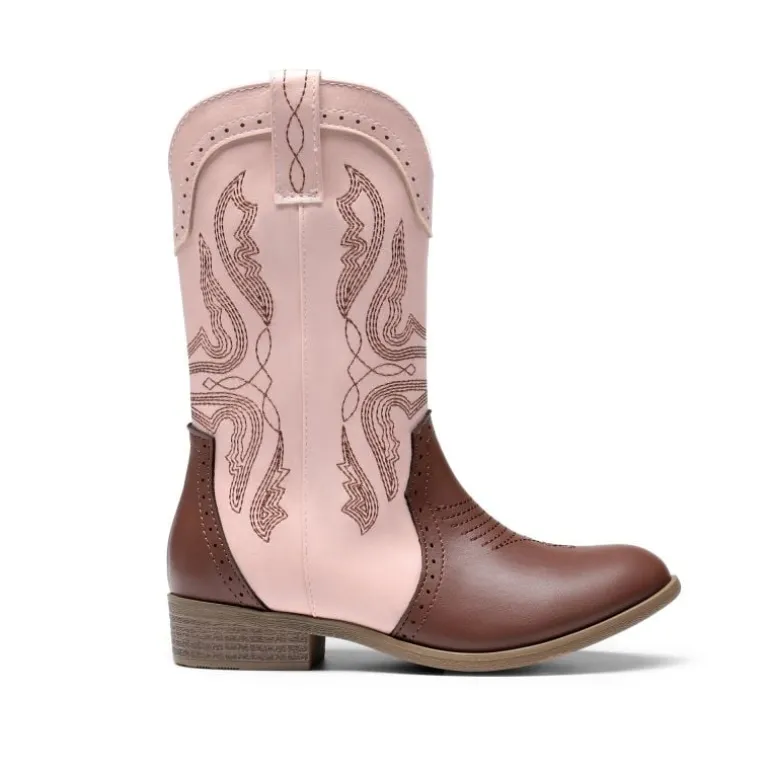 Kids Embroidery Western Cowboy Boots