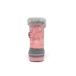 Kids Faux Fur Trim Mid-calf Boots