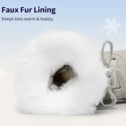 Kids Faux Fur Winter Snow Boots
