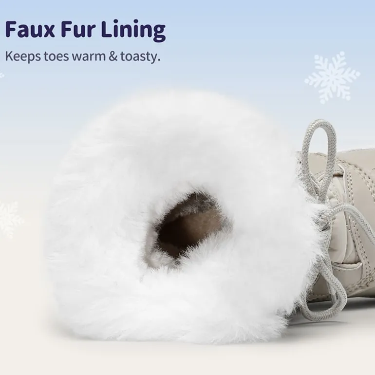 Kids Faux Fur Winter Snow Boots