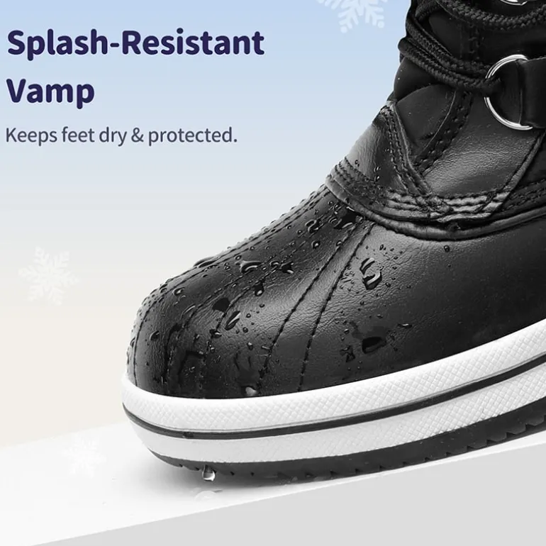 Kids Faux Fur Winter Snow Boots