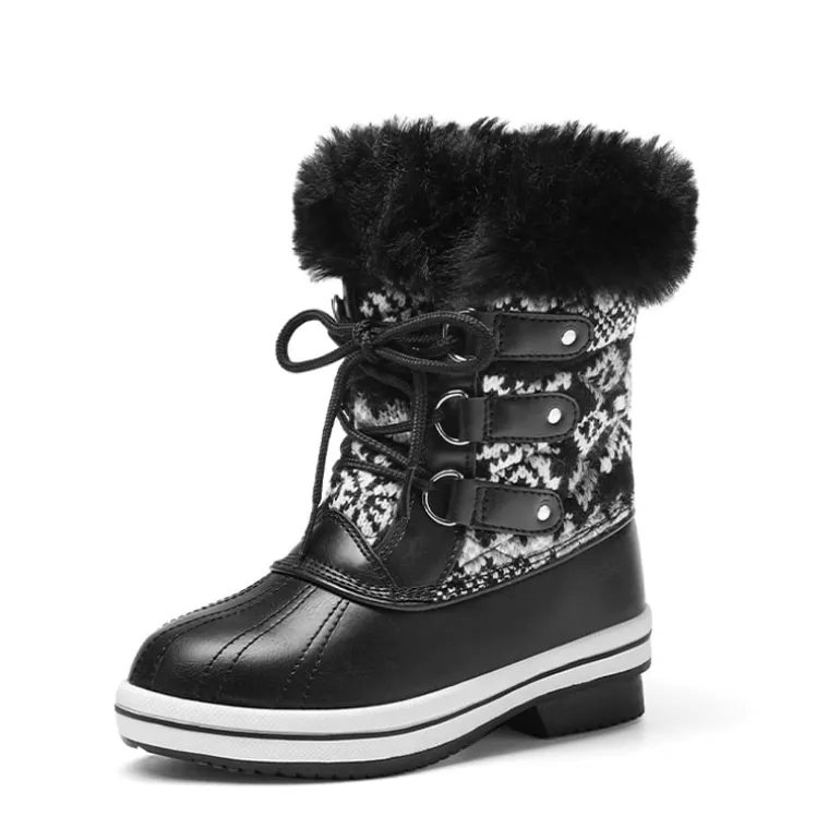 Kids Faux Fur Winter Snow Boots