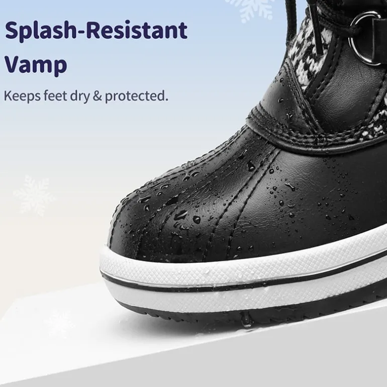 Kids Faux Fur Winter Snow Boots